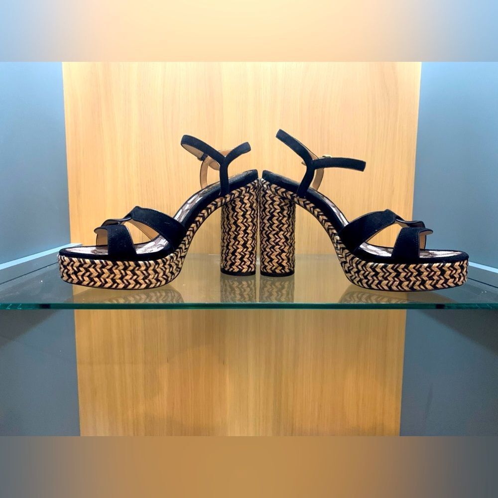 Coach Talina Platform Sandal Black 8.5M - Picture 2 of 11